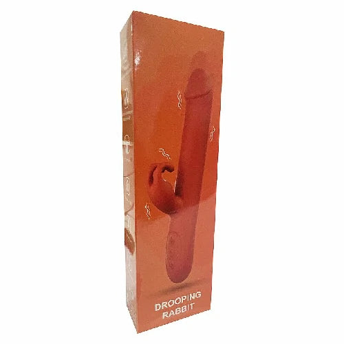 VIBRADOR PONTO G E CLITORIS COM ROTAÇÃO E AQUECIMENTO 23,8 X 3,0 CM VERMELHO
