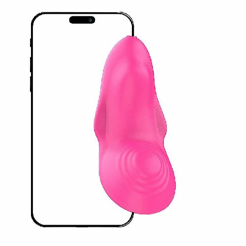 Vibrador de calcinha wearable com controle por app, Bluetooth, 9 modos de vibração, alcance de até 5 metros e bateria recarregável.