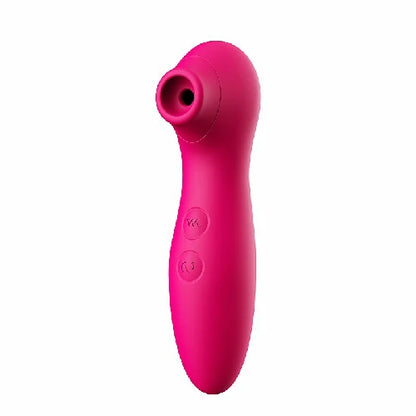 Vibrador de clitóris Dibe com 7 modos de pulsação, silicone macio, formato ergonômico, resistência à água e bateria recarregável via USB.