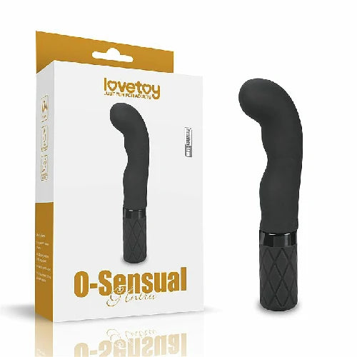 VIBRADOR PONTO G E CLITORIS EM SILICONE PRETO 15 X 2,5 CM G INTRU LOVETOY