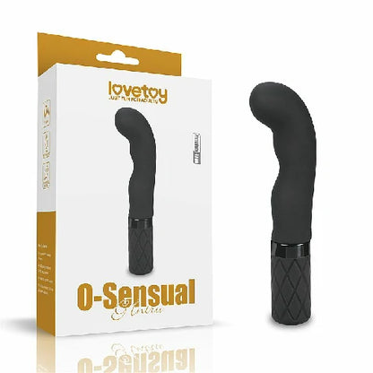 VIBRADOR PONTO G E CLITORIS EM SILICONE PRETO 15 X 2,5 CM G INTRU LOVETOY