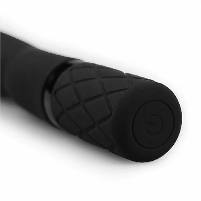 VIBRADOR PONTO G E CLITORIS EM SILICONE PRETO 15 X 2,5 CM G INTRU LOVETOY