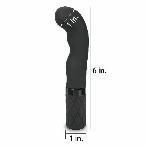 VIBRADOR PONTO G E CLITORIS EM SILICONE PRETO 15 X 2,5 CM G INTRU LOVETOY