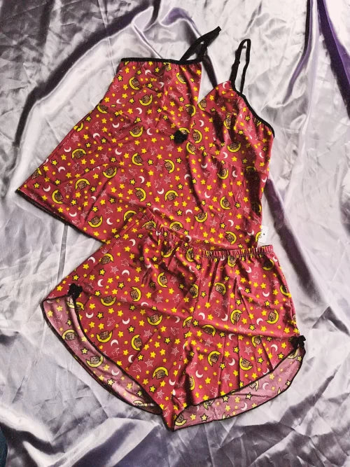 BABY DOLL COM DETALHE SHORTINHO TAMANHO G ROSA