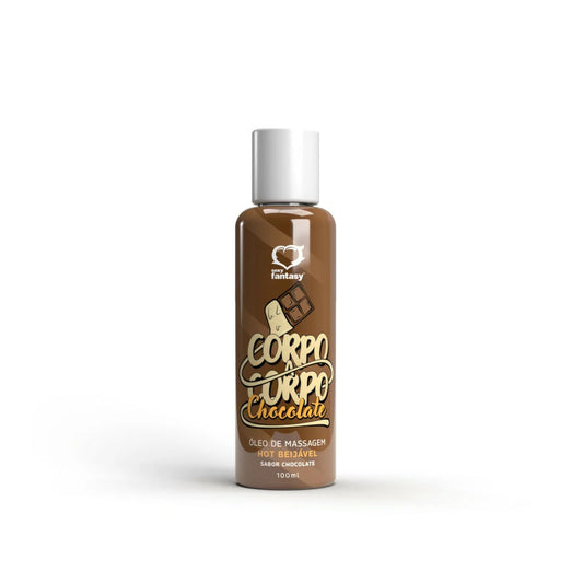 ÓLEO PARA MASSAGEM CORPO A CORPO HOT BEIJAVEL CHOCOLATE SEXY FANTASY