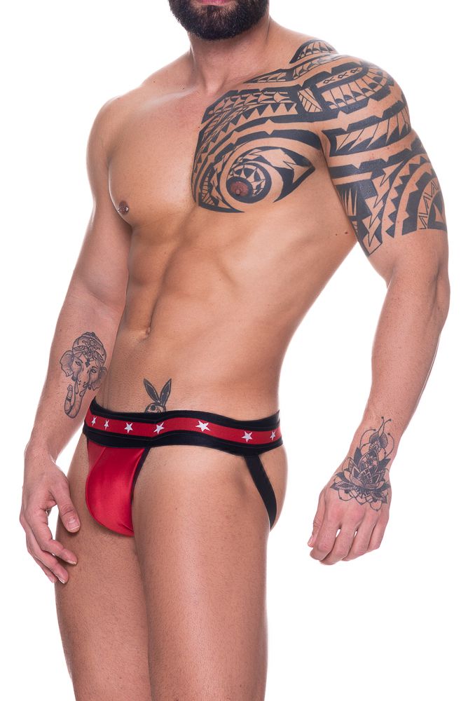 JOCK CIRRE VERMELHO COM ELASTICO DUPLO COM ESTRELA SD CLOTHING