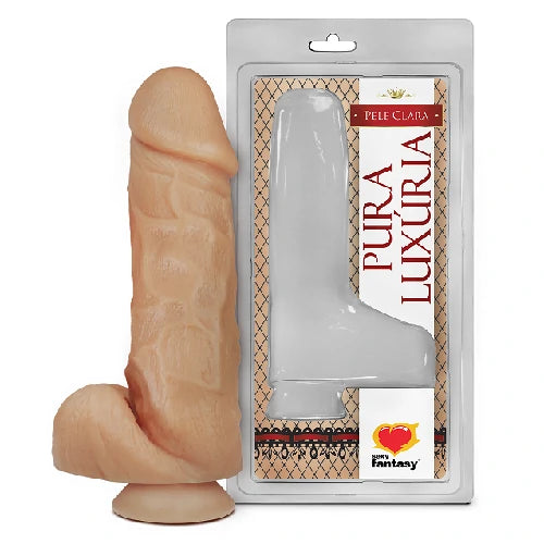 PRÓTESE MYDICK REALÍSTICO COM ESCROTO E VENTOSA 18 X 5 CM SEXY FANTASY