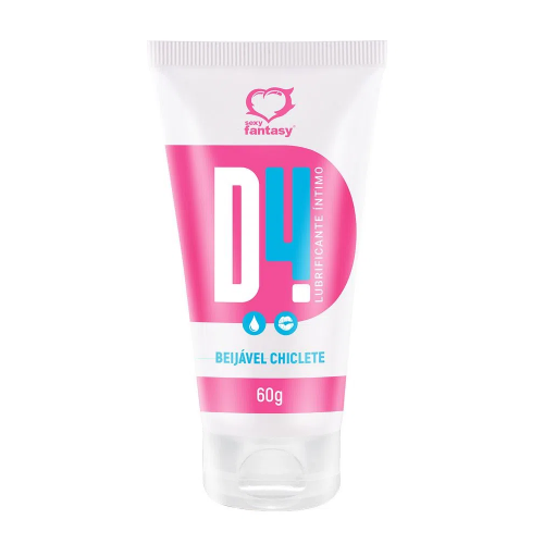 LUBRIFICANTE BEIJÁVEL CHICLETE D4 60G SEXY FANTASY