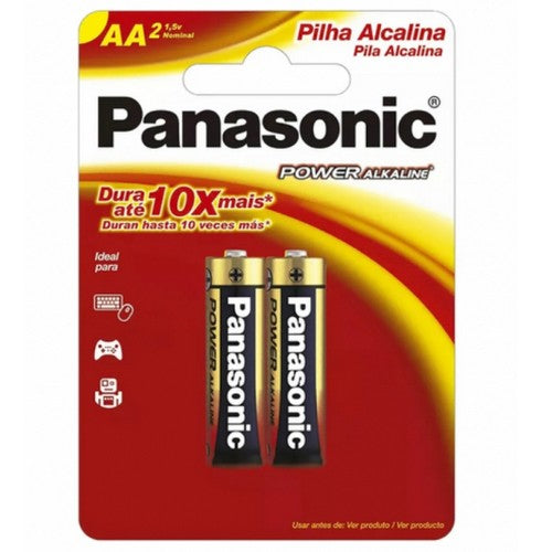 PILHA AA POWER ALCALINA PACOTE COM 2 UNIDADE PANASONIC