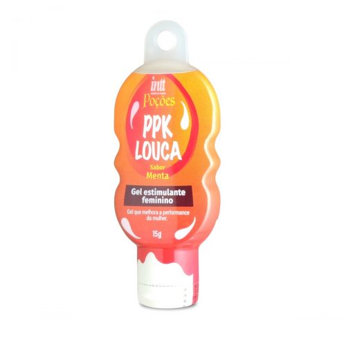 PPK Louca INTT, excitante feminino com sabor de menta e sensação refrescante. Ideal para explorar novas sensações e tornar os momentos íntimos mais envolventes.
