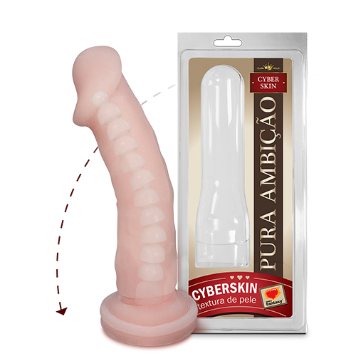 PRÓTESE COM VÉRTEBRA EM CYBER SKIN 17 X 4,5 CM SEXY FANTASY