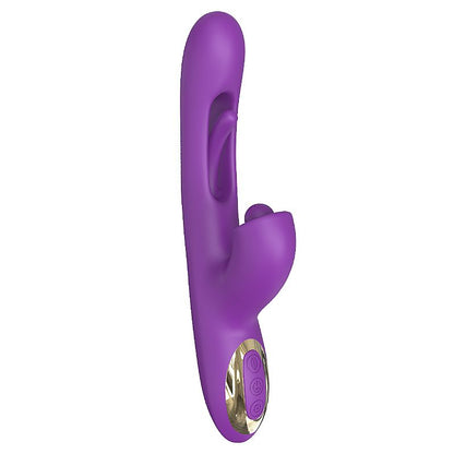VIBRADOR PONTO G E CLITORIS COM DEDILHAR ROXO SLAP