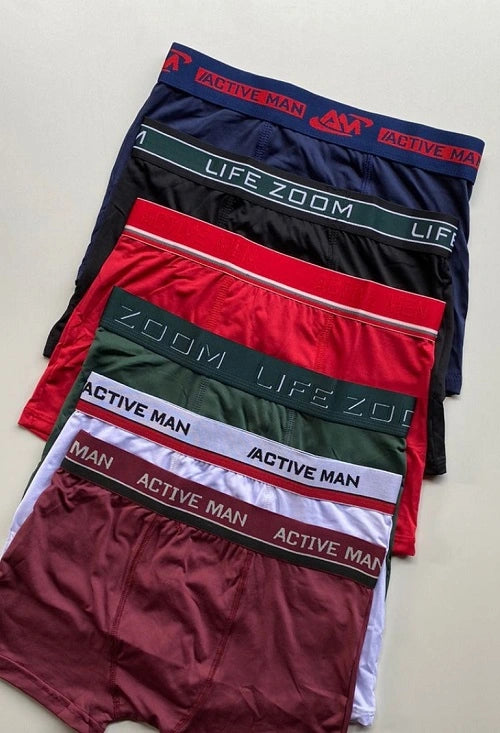 CUECA BOX MICROFIBRA COR VARIADA TAMANHO M
