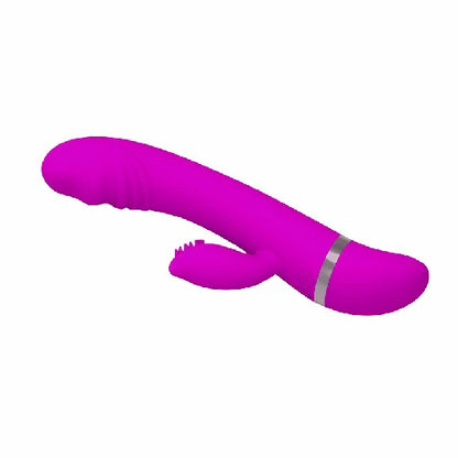 Vibrador Ponto G e Clitóris David Pretty Love, na cor roxa, com 30 modos de vibração, silicone e resistência à água para diferentes experiências. 