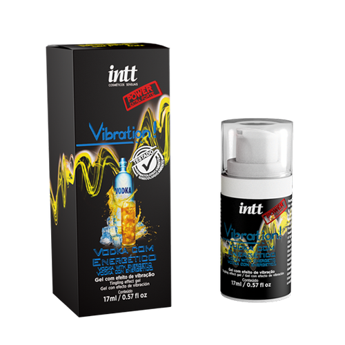 VIBRATION EXTRA FORTE GEL EXCITANTE BEIJÁVEL VODKA COM ENERGÉTICO 17ML INTT